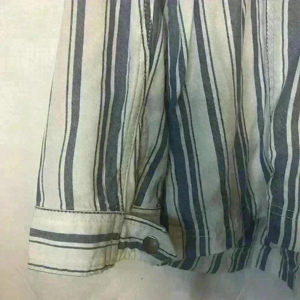 Loft Stripe Cinch Waist Jacket - Picture 8 of 13